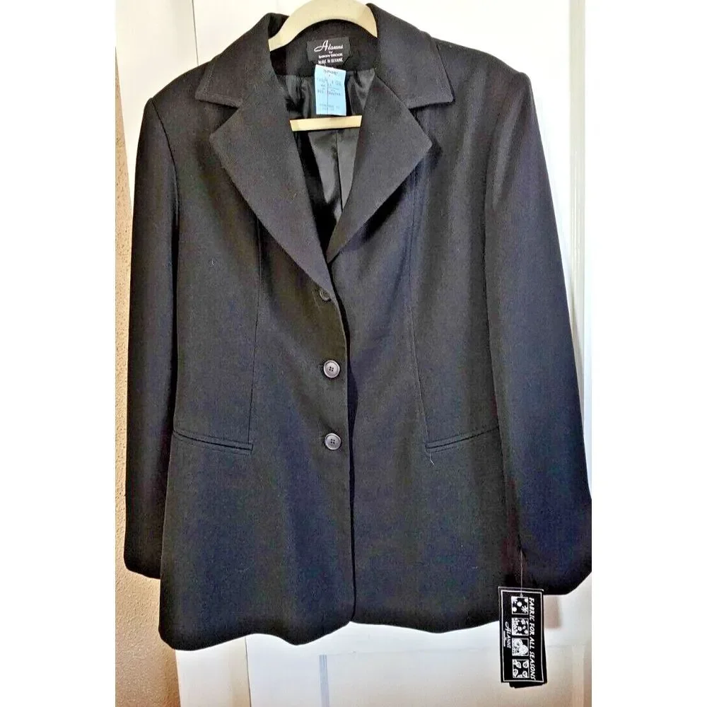 NWT‎ Alanni by DONNYBROOK black light jacket coat women Sz 14 UKRAINE MADE